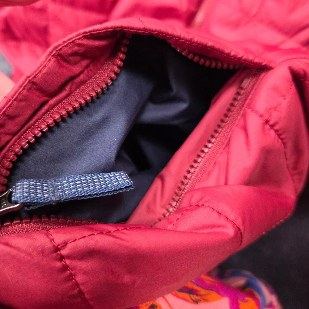 Patagonia Nano Puff Jacket Kids XL 14 Red Quilted Insulated Puffer Brick Pattern